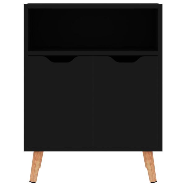 vidaXL Sideboard High Gloss Black 60x30x72 cm Engineered Wood