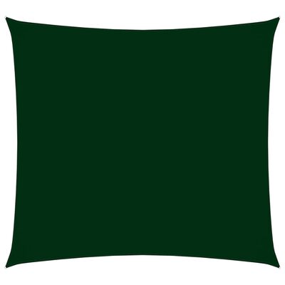 vidaXL Sunshade Sail Oxford Fabric Square 7x7 m Dark Green