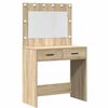 vidaXL Dressing Table 2 pcs Brown 40 x 41 x 75 cm Engineered wood