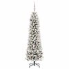 vidaXL Artificial Christmas Tree with 300 LEDs with Stand White 180 cm