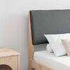vidaXL Upholstered Headboard Dark Grey 180 cm Solid Pine Wood