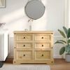 vidaXL Chest of Drawers Corona 112x48x91 cm Solid Wood Pine
