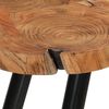 vidaXL Log Coffee Table Solid Acacia Wood (55-60)x40 cm