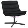 vidaXL Swivel Chair Black 63 x 75 x 76 cm Shiny PU