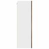 vidaXL Hanging Cabinet with Door Smoked Oak and White 50 x 31 x 100 cm