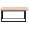 vidaXL Basin Shelf Wall Mounted Steel and Solid Wood Oak