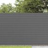 vidaXL Garden Fence Double-Sided Grey 1.8x3 m PVC