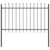 vidaXL Garden Fence 2 pcs Grey 3.4 x 0.8 m Powder-coated Steel