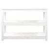 vidaXL Console Table White 110x40x74 cm Solid Wood Pine