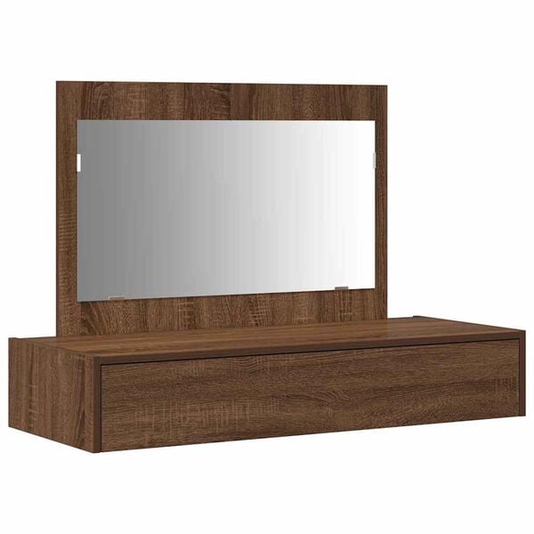 vidaXL Dressing Table Brown 100 x 40 x 70 cm Engineered Wood