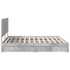 vidaXL Storage Bed Concrete Grey 200 x 200 cm Engineered Wood