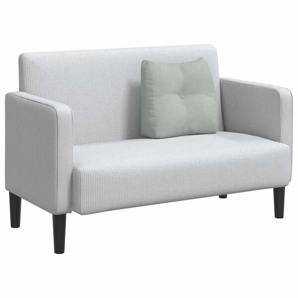 vidaXL Back Pillow Light Grey 45 x 24 x 50 cm Velvet