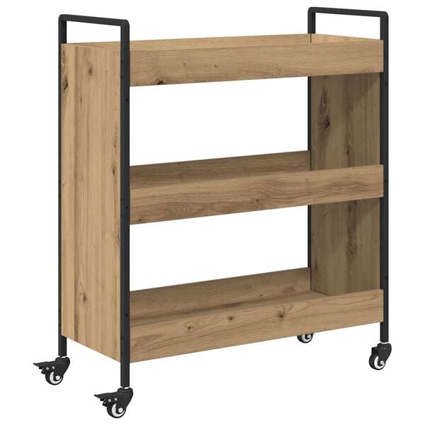 vidaXL Kitchen Trolley Artisan Oak 70 x 30 x 82 cm Engineered Wood