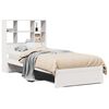 vidaXL Bookcase Bed without Mattress White 90x190cm Single Solid Wood Pine