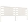 vidaXL Headboard White 206x4x100 cm Solid Wood Pine