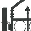 vidaXL Fence gate with Lock Grey 300 x 200 cm Steel