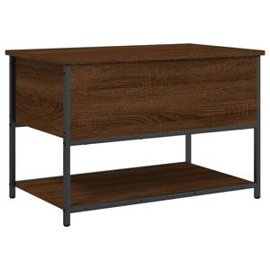 vidaXL Storage Bench Brown Oak 70x42.5x47 cm Engineered Wood