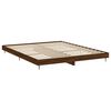 vidaXL Bed Frame without Mattress Brown Oak 200x200 cm Engineered Wood