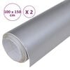 vidaXL Car Films 2 pcs Matt Silver 100x150 cm