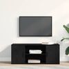 vidaXL TV Cabinet Black oak 100 x 35 x 40 cm Engineered wood