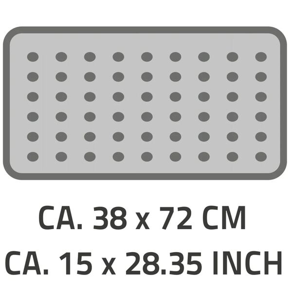 RIDDER Non-Slip Bath Mat Capri 72x38 cm White 66081