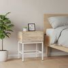 vidaXL Bedside Table 40x30x50 cm Solid Mango Wood
