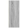vidaXL Bookcase Grey Sonoma 40x30x77 cm Engineered Wood