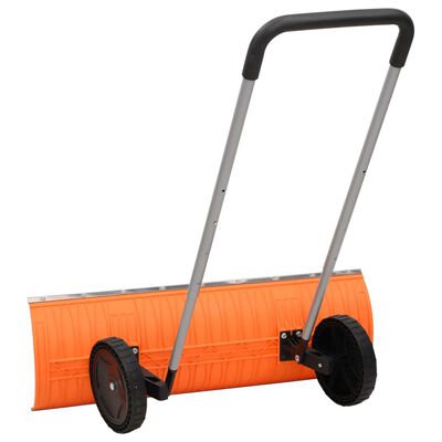 vidaXL Snow Shovel with Extendable Handle Orange 96 cm Blade Steel