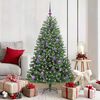 vidaXL Artificial Hinged Christmas Tree Green 150 cm PVC and Metal
