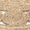 vidaXL Area Rug Braided Design Jute 120 cm Round