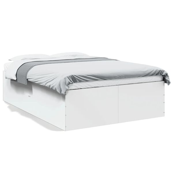 vidaXL Bed Frame without Mattress White 140x200 cm