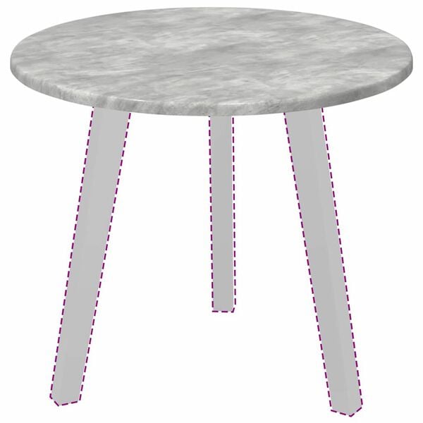 vidaXL Table Top Concrete grey 50 x 50 x 1.5 cm Engineered Wood