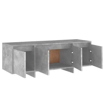 vidaXL TV Cabinet Concrete Grey 120x30x40.5 cm Engineered Wood