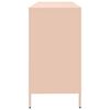 vidaXL Sideboard Pink 135x39x73.5 cm Cold-rolled Steel
