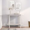 vidaXL Console Table White 110x40x80 cm Solid Wood Pine