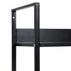 vidaXL 5-Layer Book Shelf Black 60x27.6x158.5 cm Engineered Wood
