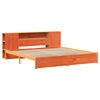 vidaXL Bookcase Bed Frame Wax Brown 180 x 200 cm Solid Pine Wood