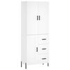 vidaXL Highboard White 69,5x34x180 cm Engineered Wood