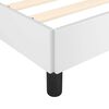 vidaXL Bed Frame without Mattress White 90x190 cm Single Single Faux Leather