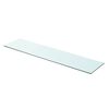 vidaXL Shelves 2 pcs Panel Glass Clear 90x20 cm