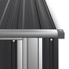 vidaXL Garden Shed Anthracite 118.5x97x209.5 cm Galvanised Steel