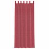 vidaXL Voile Curtains with Loops 2 pcs Wine Red 140x260 cm