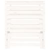vidaXL Composter White 82.5x82.5x99.5 cm Solid Wood Pine