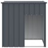 vidaXL Dog House with Roof Anthracite 110x103x109 cm Galvanised Steel