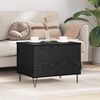 vidaXL Coffee Table Black Oak 60 x 44.5 x 45 cm Engineered Wood