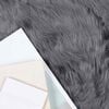 vidaXL Faux Sheepskin Rug Tafalla Anthracite 60 x 110 cm Polyester