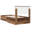 vidaXL Bed Frame with Headboard Old Wood 90 x 190 cm Engineered Wood