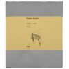 vidaXL Table Cloth 5 pcs Rectangular Light Grey 110 x 180 cm Polyester
