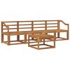 vidaXL Outdoor Sofa Set 5 pcs 4-Seaters Natural Solid Acacia Wood