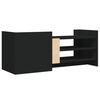 vidaXL TV Cabinet Black 100x35x40 cm Engineered Wood